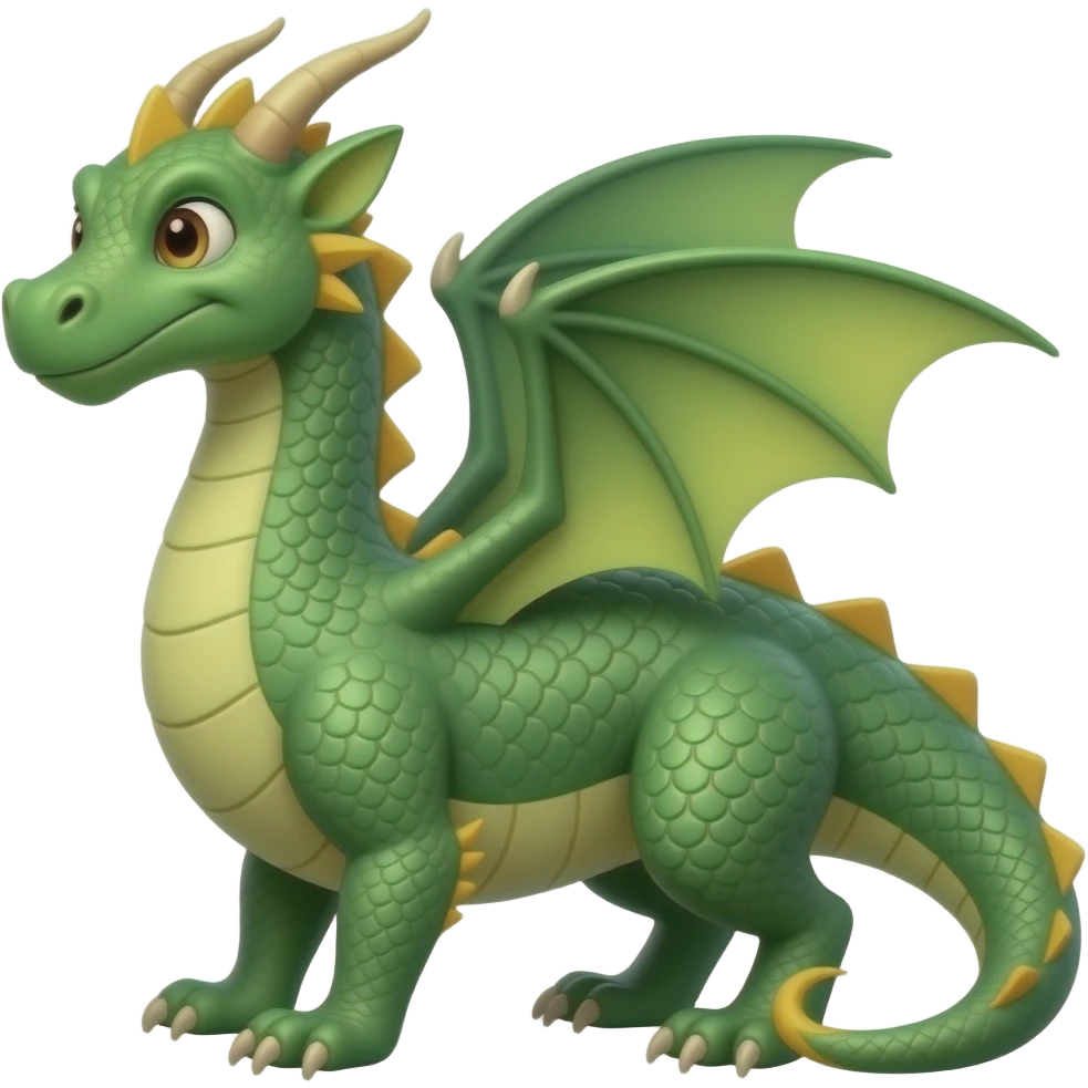 green dragon fullbody emoji