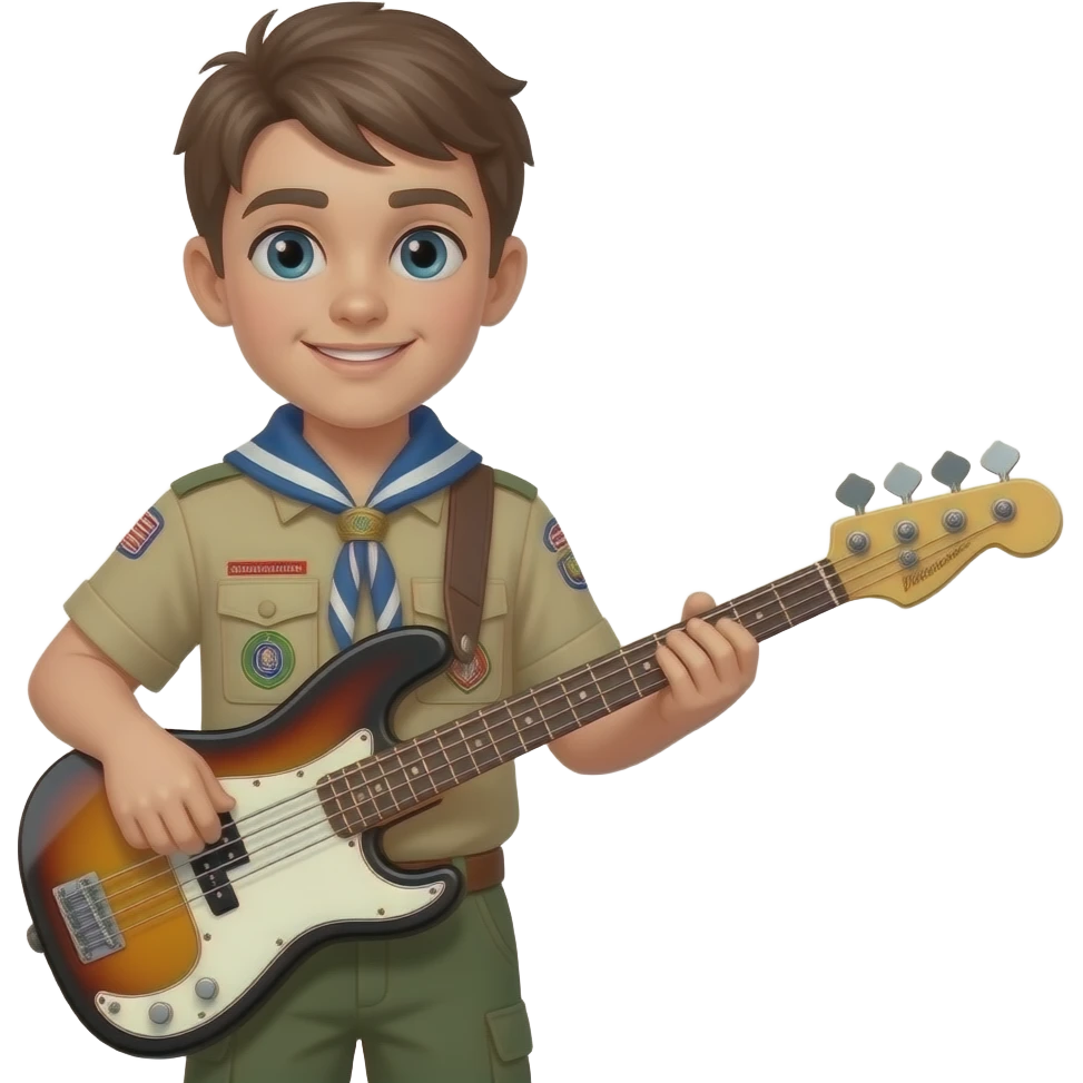 deutscher boyscout mit bass emoji