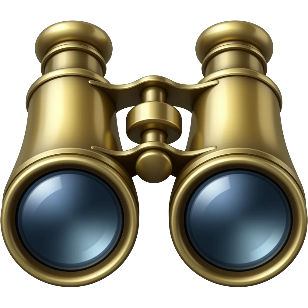 Binoculars looking straight ahead emoji