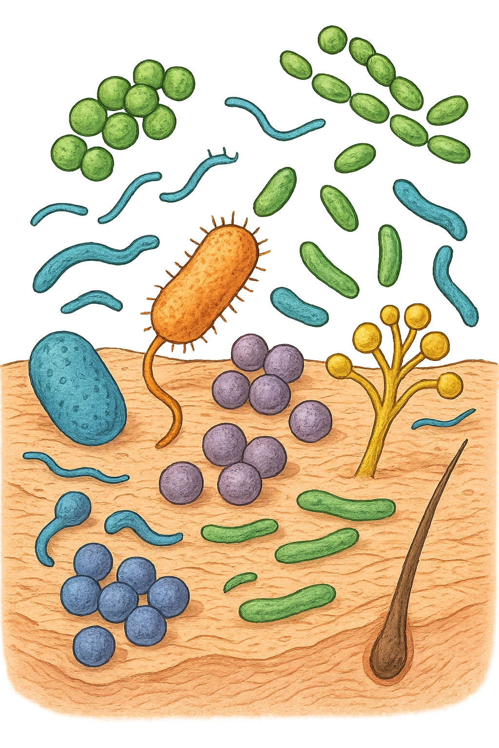 microbiota cutaneo emoji