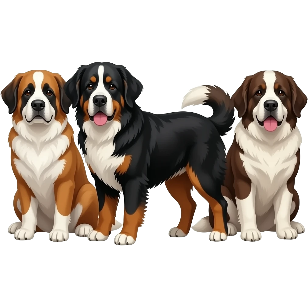 Fenrir Bernese Mountain Dog & St Bernard & Newfoundland emoji