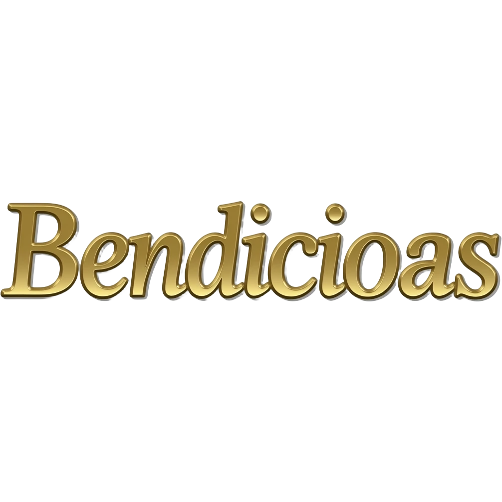 golden word that says "Bendiciones" emoji