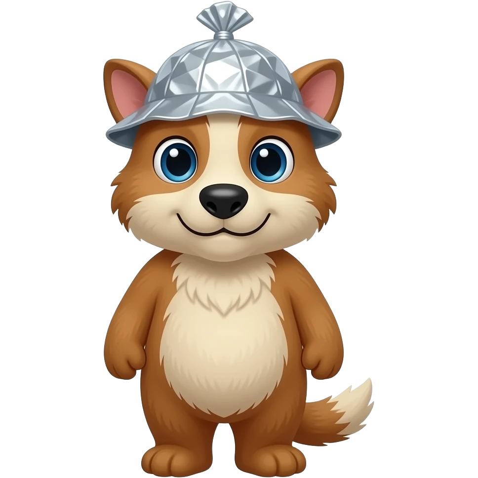 animal wearing tin foil hat emoji