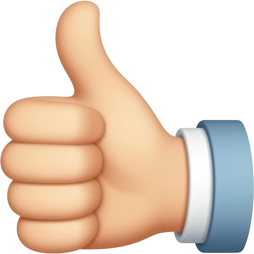 two thumbs up from same hand emoji