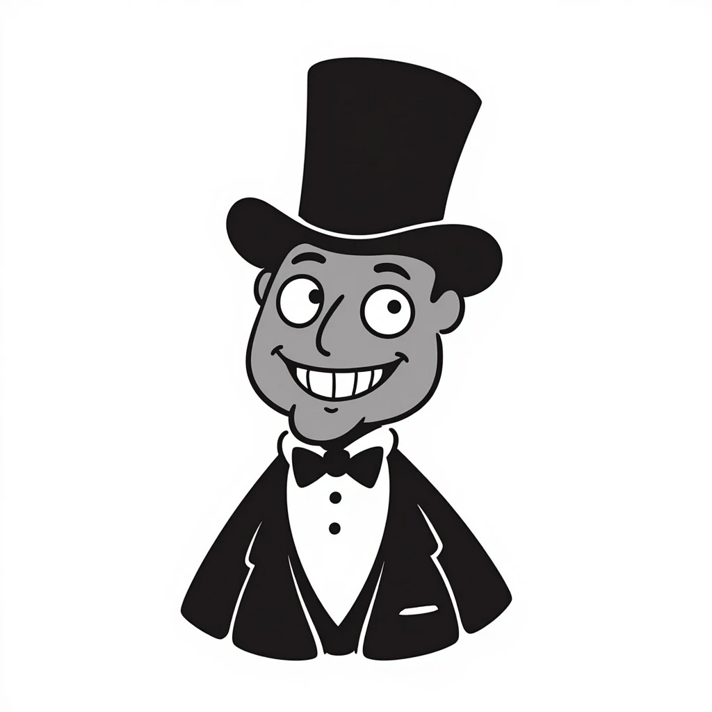 A murloc from World of Warcraft dressed as Abraham Lincoln emoji