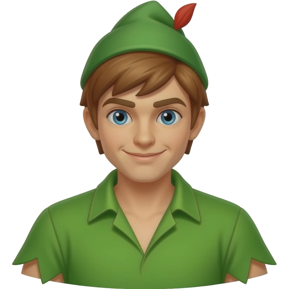 show me the shadow of Peter pan. emoji
