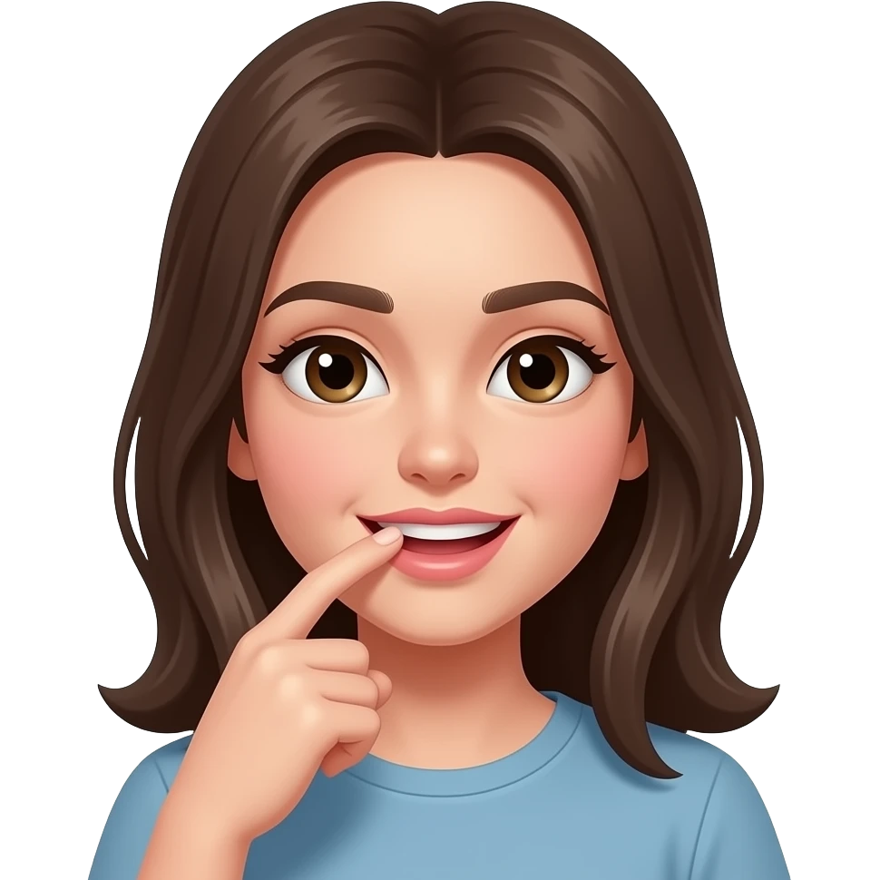 C'est le même de la fille qui se mord le doig c'est comme si elle me drague emoji