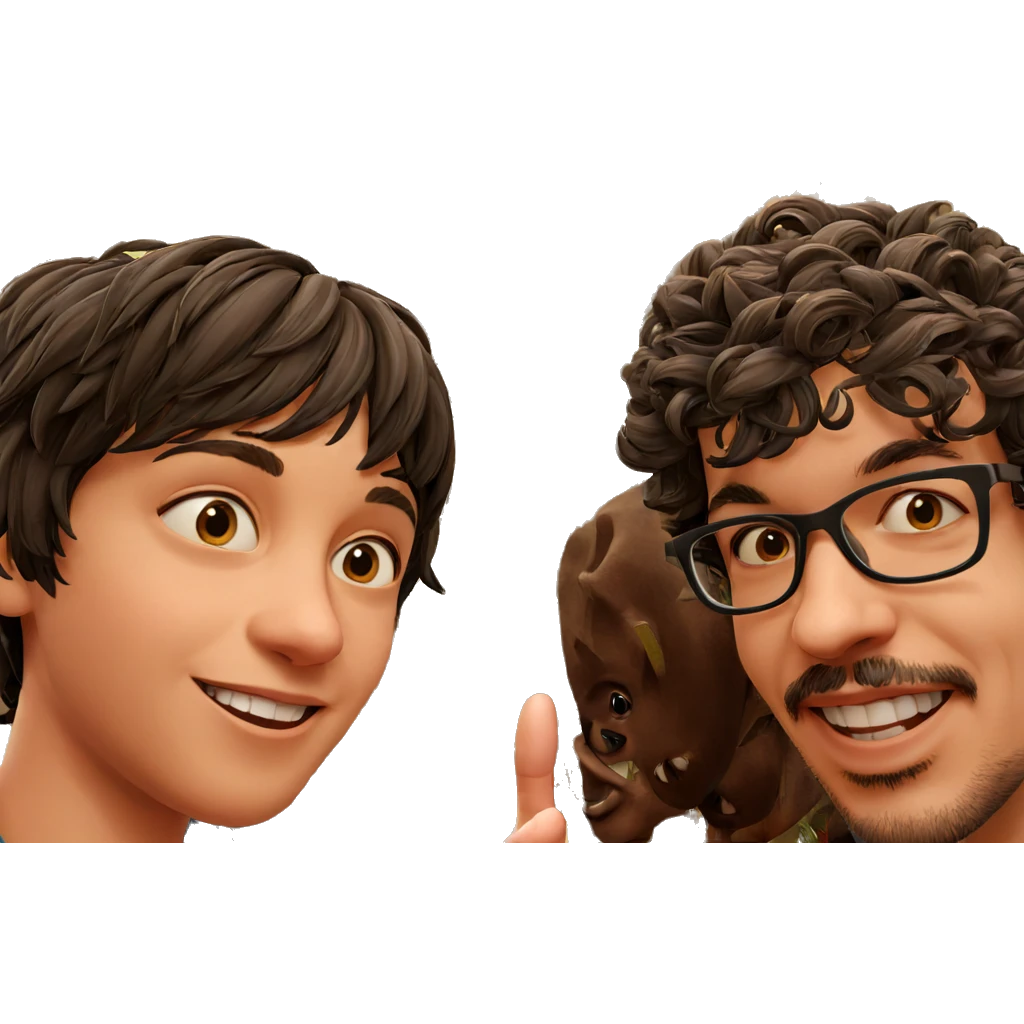 smiling girl with boy outdoors emoji
