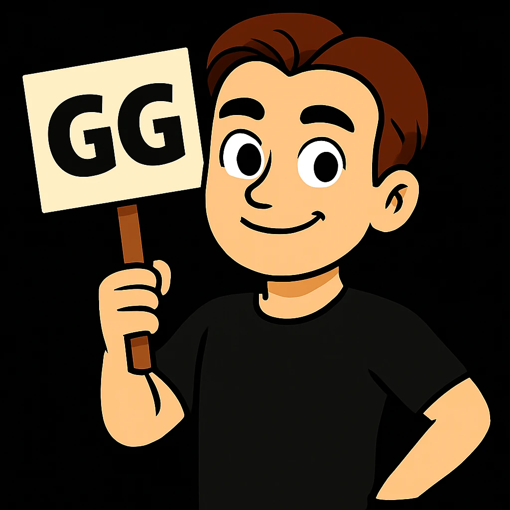 Keep the figure exactly as in the second image but recolor and style it to match the first image's vibrant, clean cartoon style with black outlines, black t-shirt, and light skin tone. Keep the board exactly as in the second image. emoji