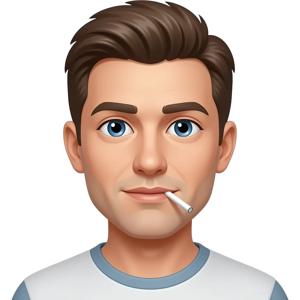 Skinny white guy cocaine emoji