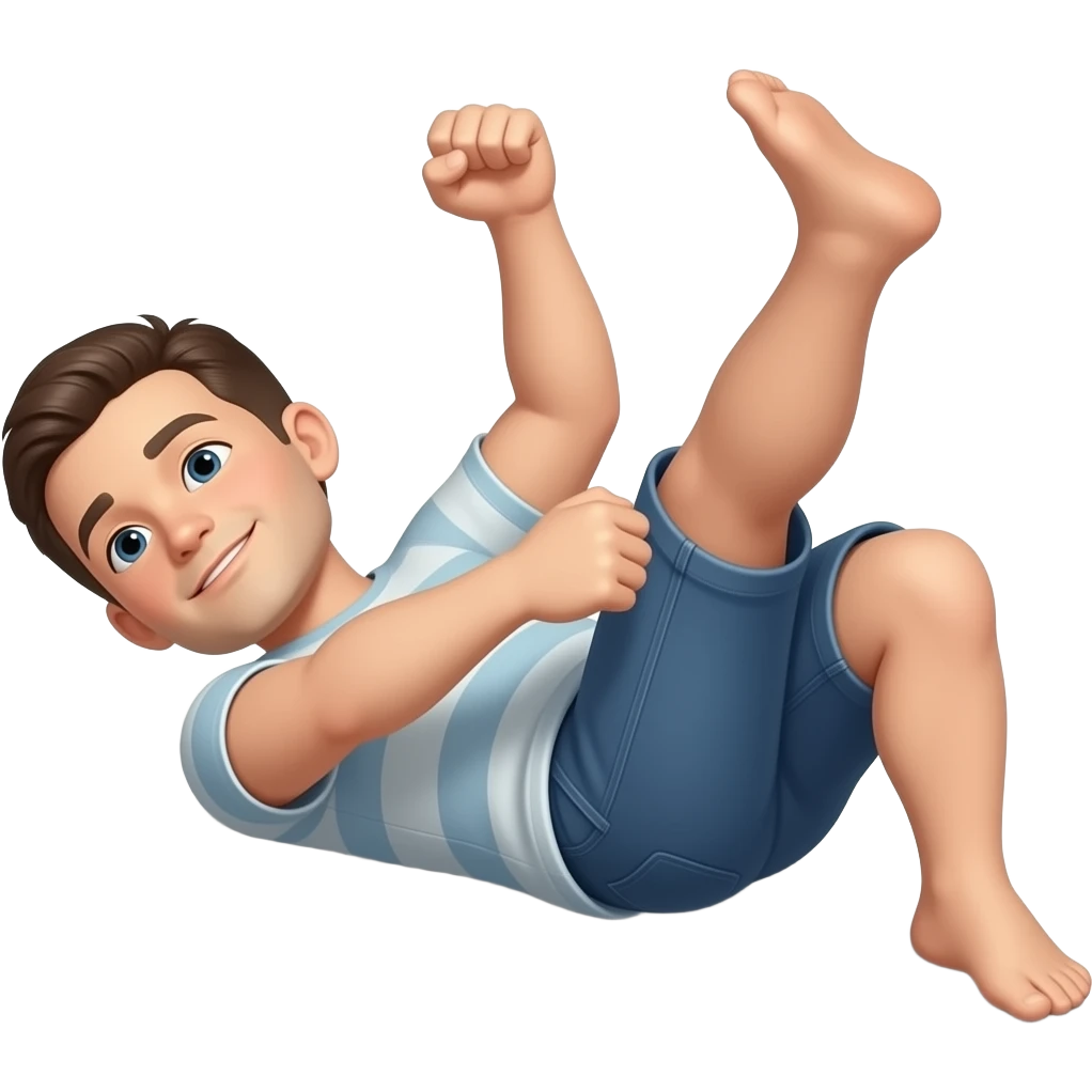 Kicking on back emoji