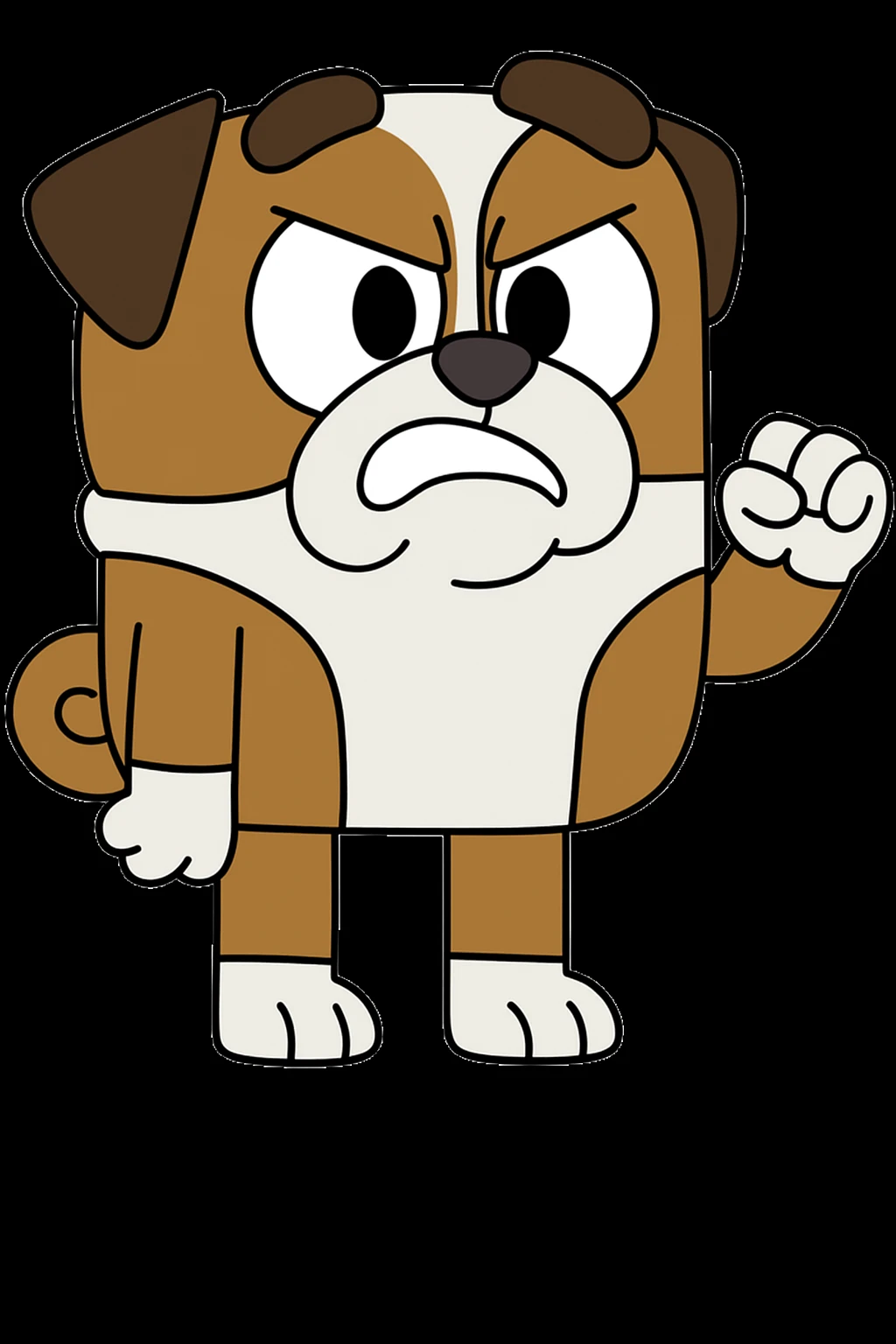 can you give a angry expression to this character emoji