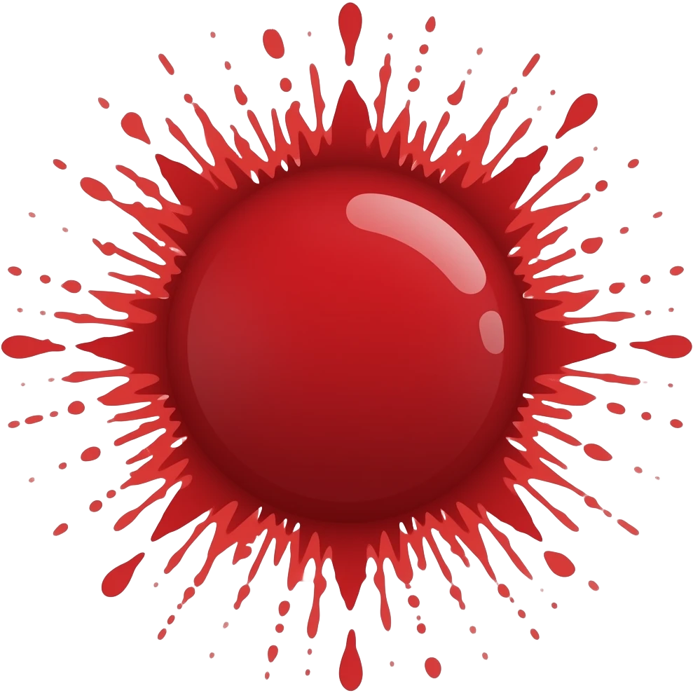 Blood splatter emoji