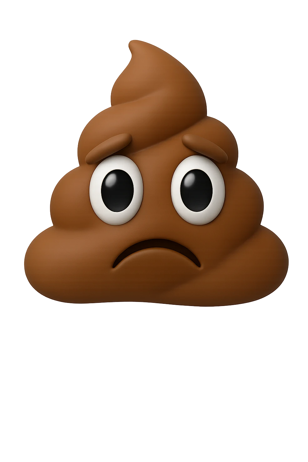 emoji 3d stile iphone con cacca triste e occhi 3d emoji