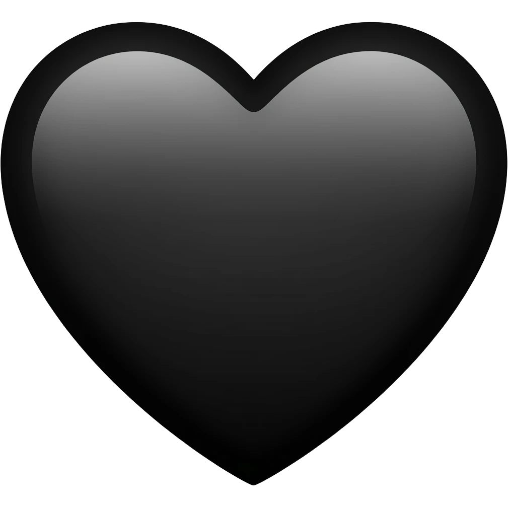 Black heart emoji