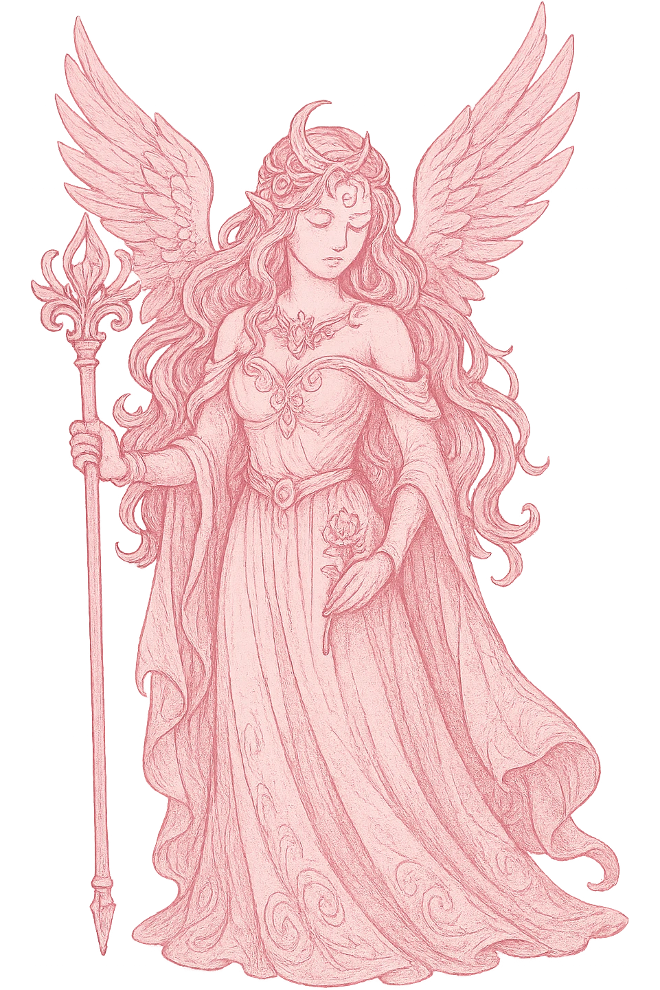 pink fantasy, no background emoji
