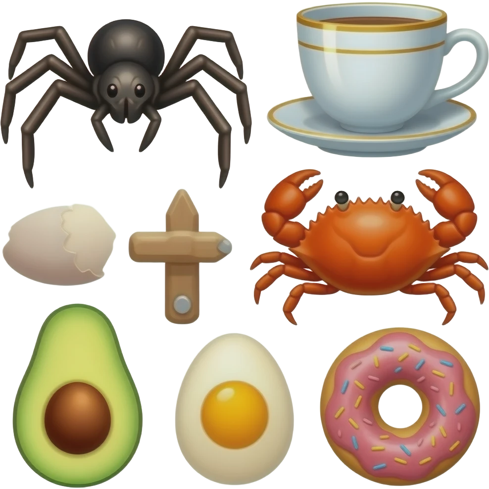 🪎+🪊+🫯+🛘+🫍+🫪+🫈 emoji