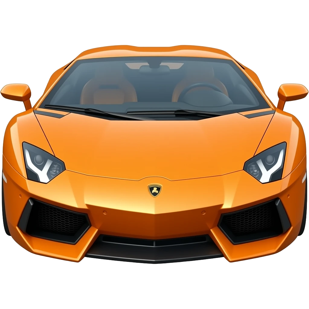 Lamborghini orange emoji