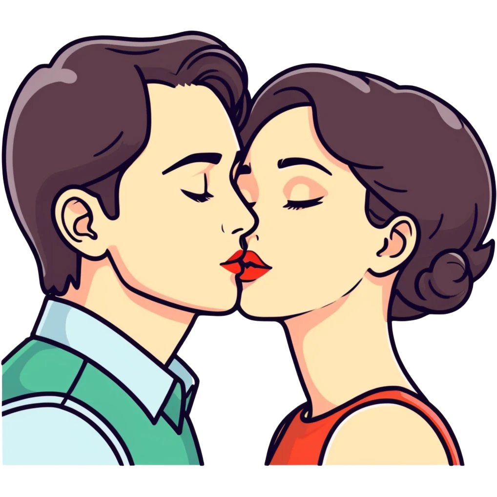 Jon kissing me on lips emoji