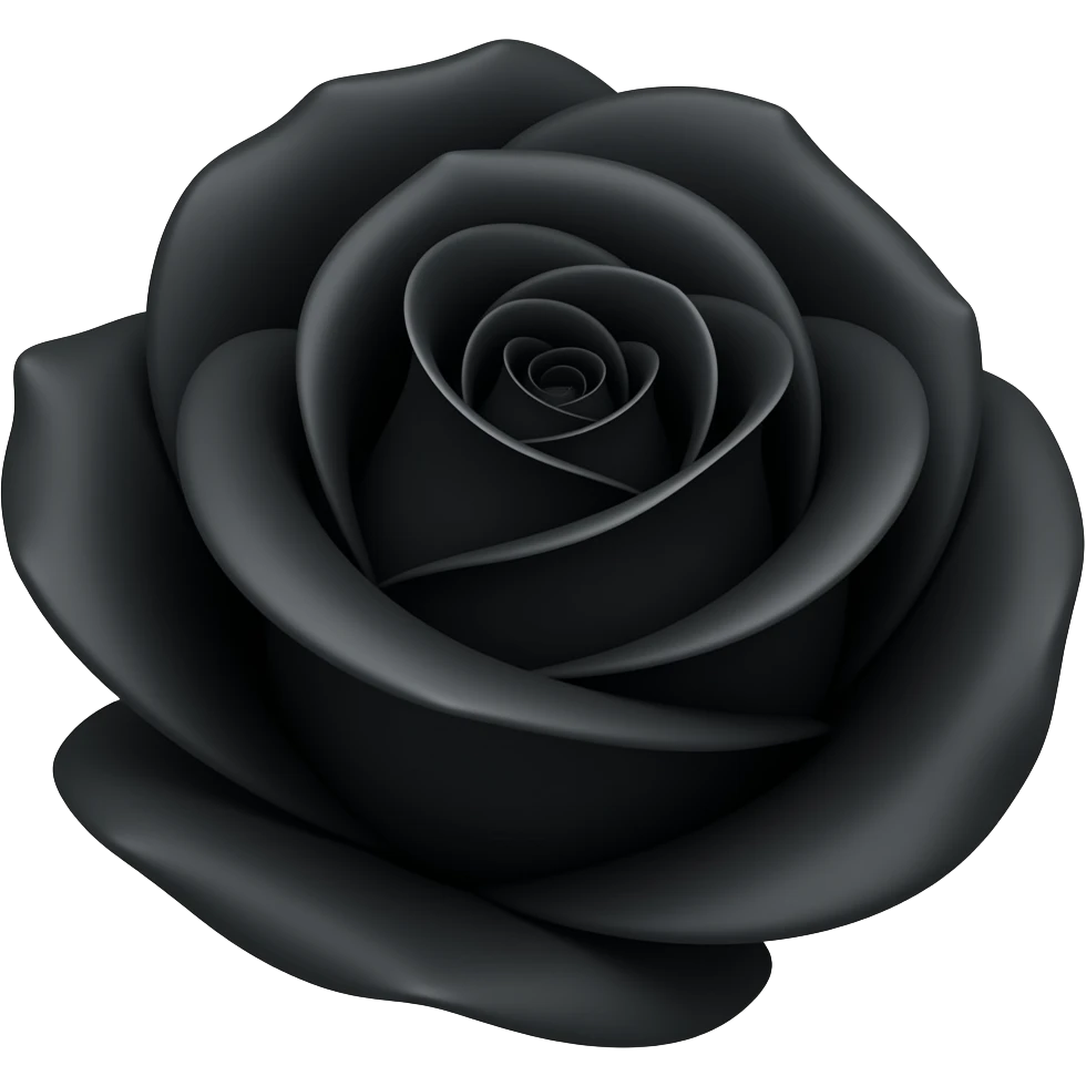 Rosa negra emoji