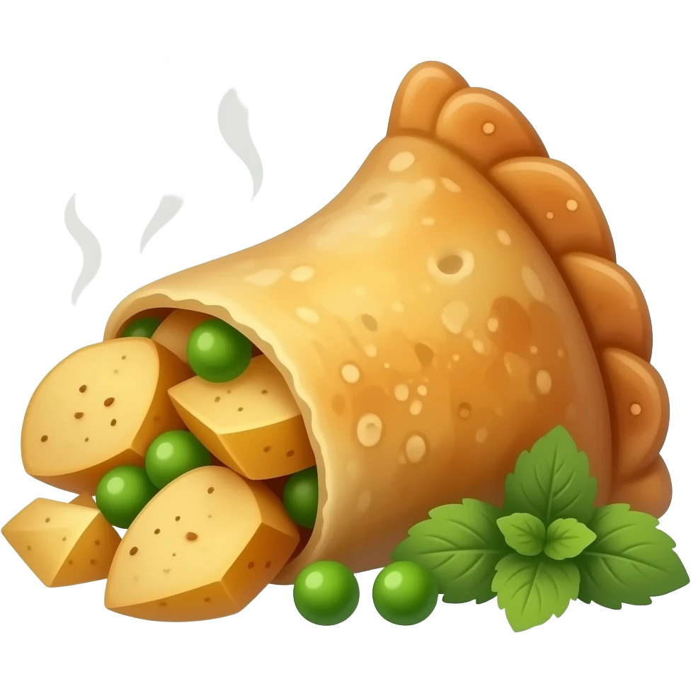Samosa in small size emoji