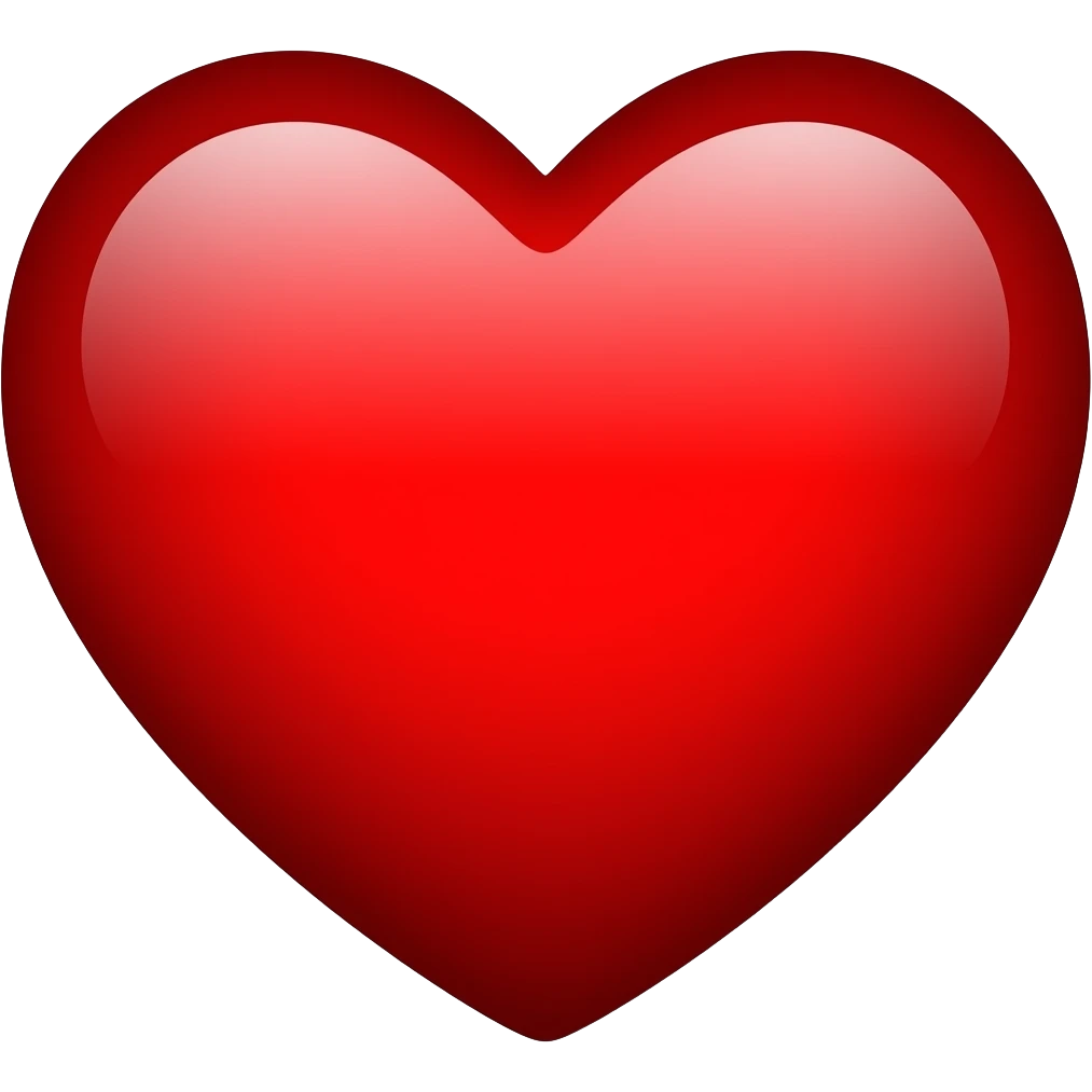 coração vermelho emoji