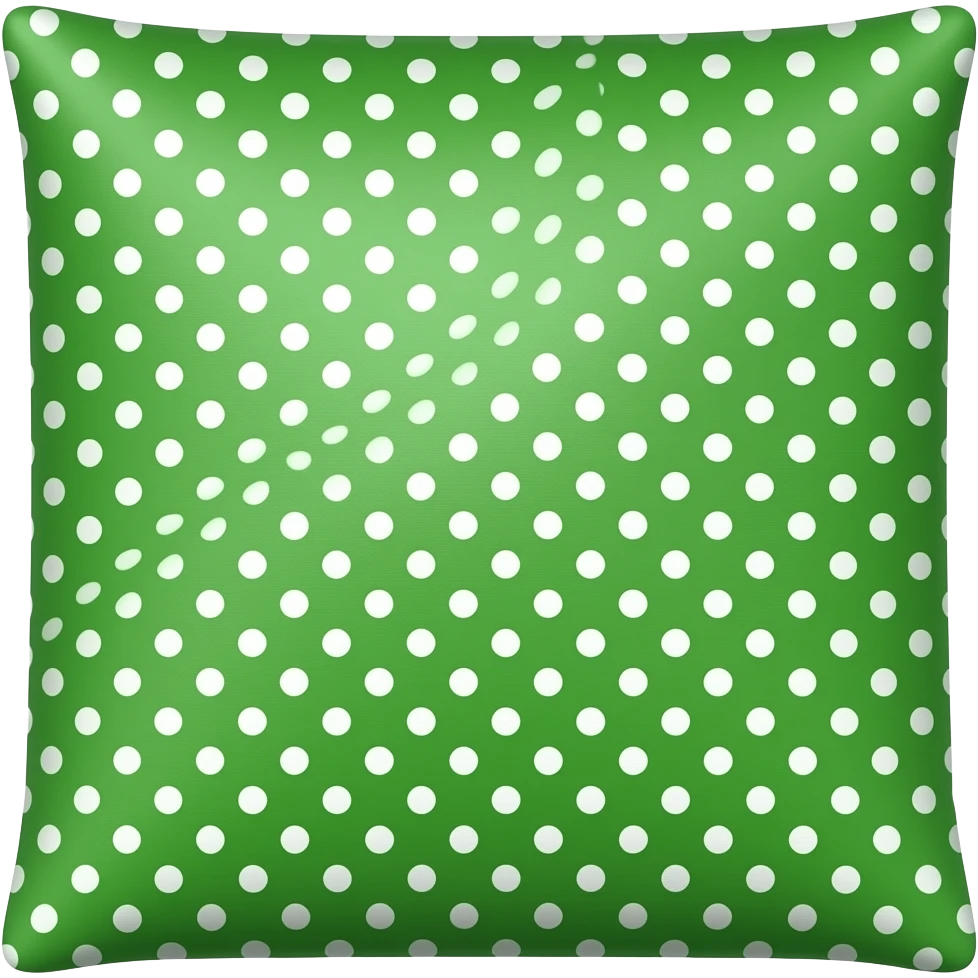 green polka dot piece of fabric emoji