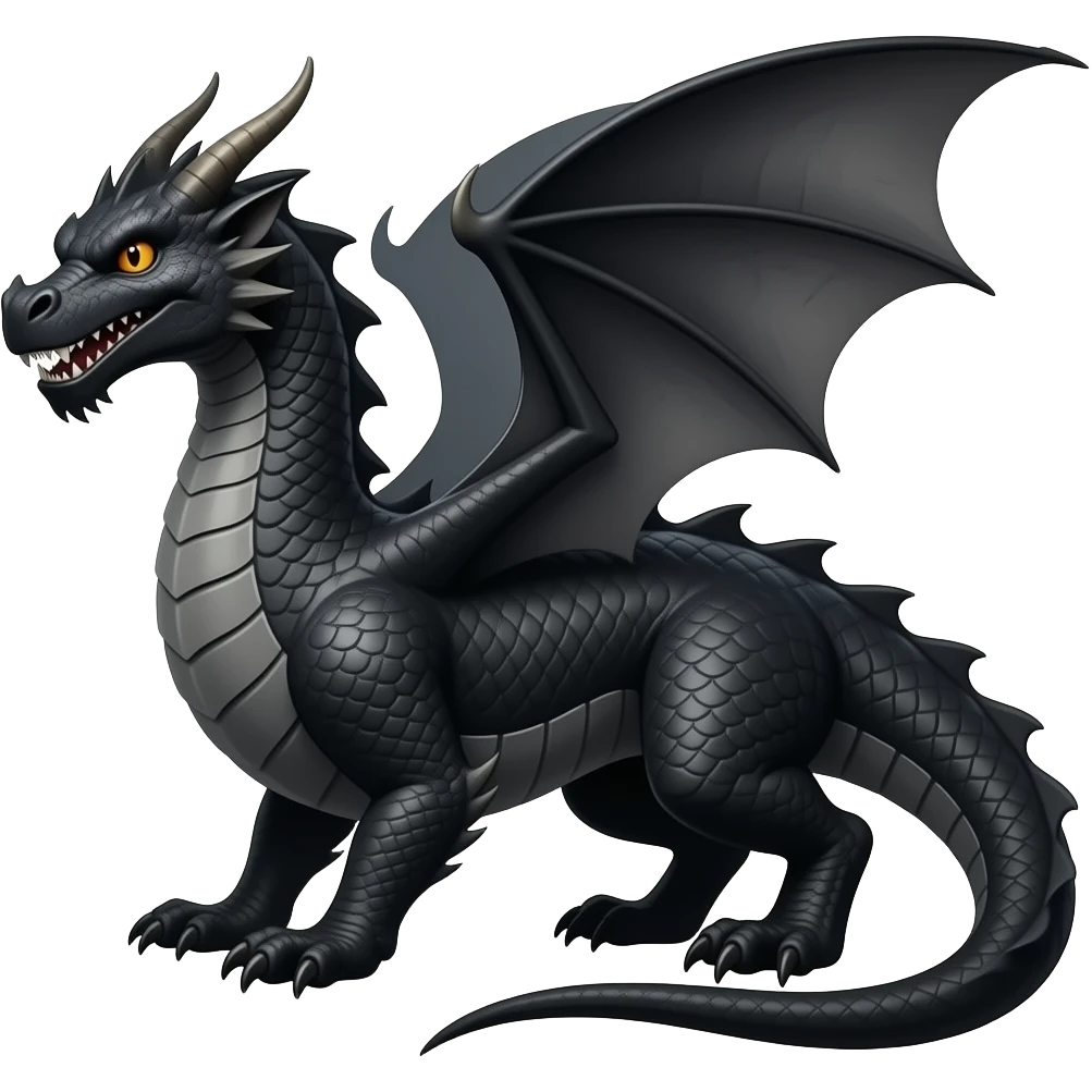 Black dragon emoji emoji