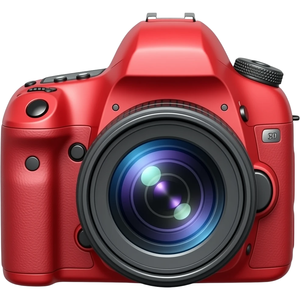 Asthetic red Camera emoji