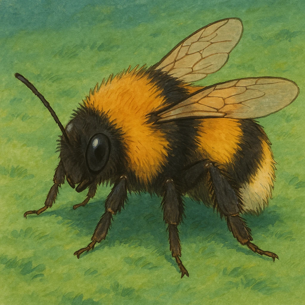 realistic-ish bumblebee emoji