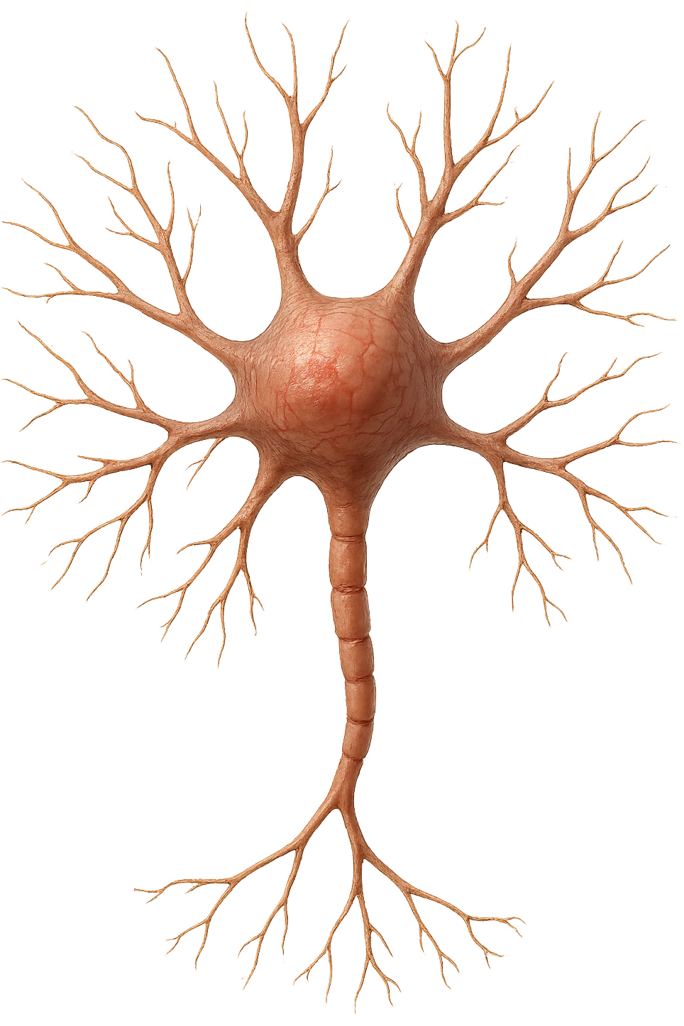 neurone umano anatomico realistico, iperrealistico 4k emoji