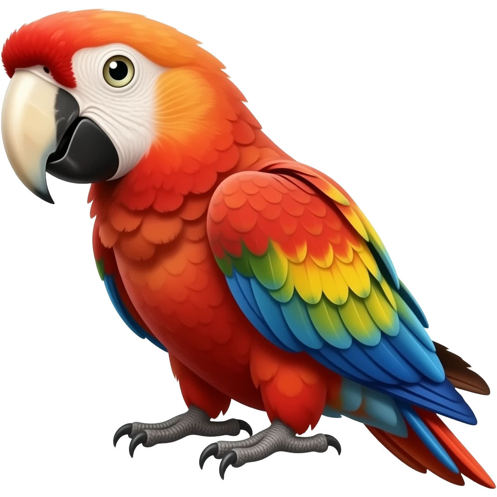 Scarlet macaw emoji