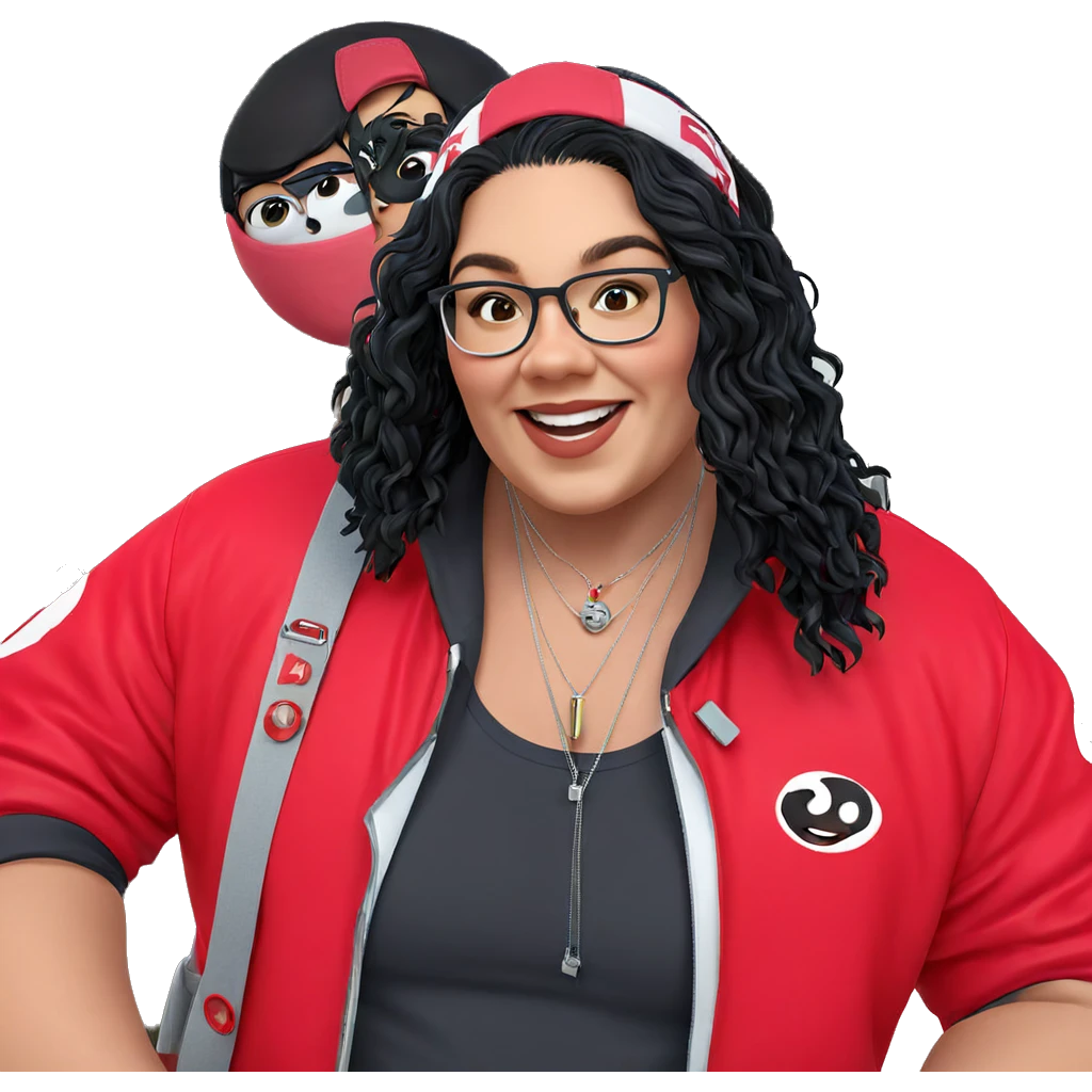 smiling boy in red jacket emoji