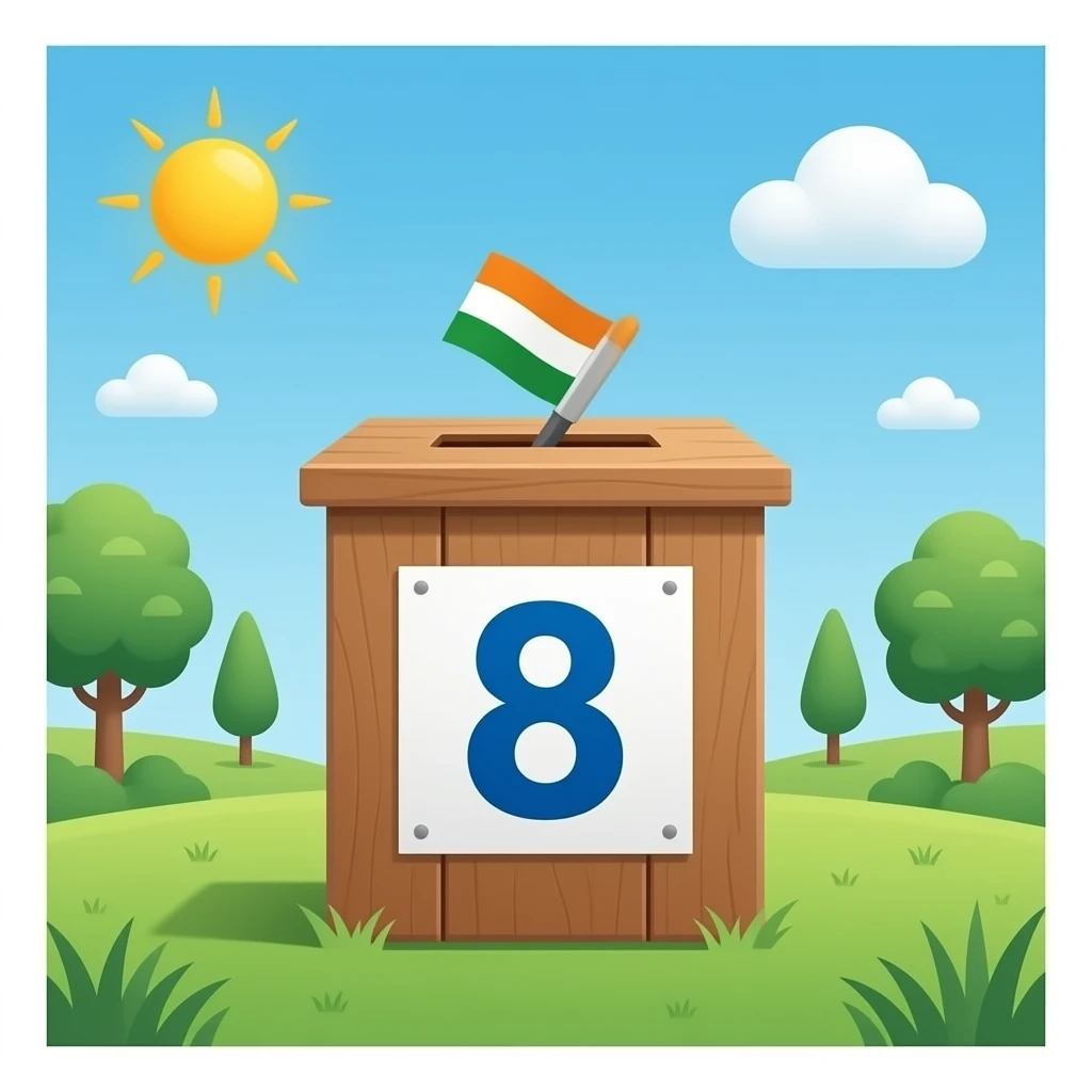 SHIBHATI BOOTH NO.8 BJP emoji