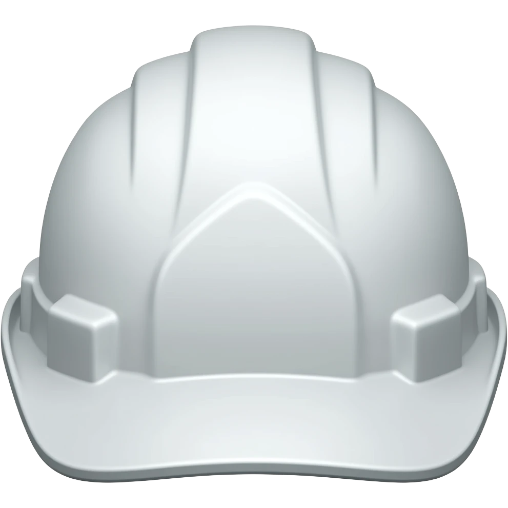 Solo un casco blanco de ingeniero emoji