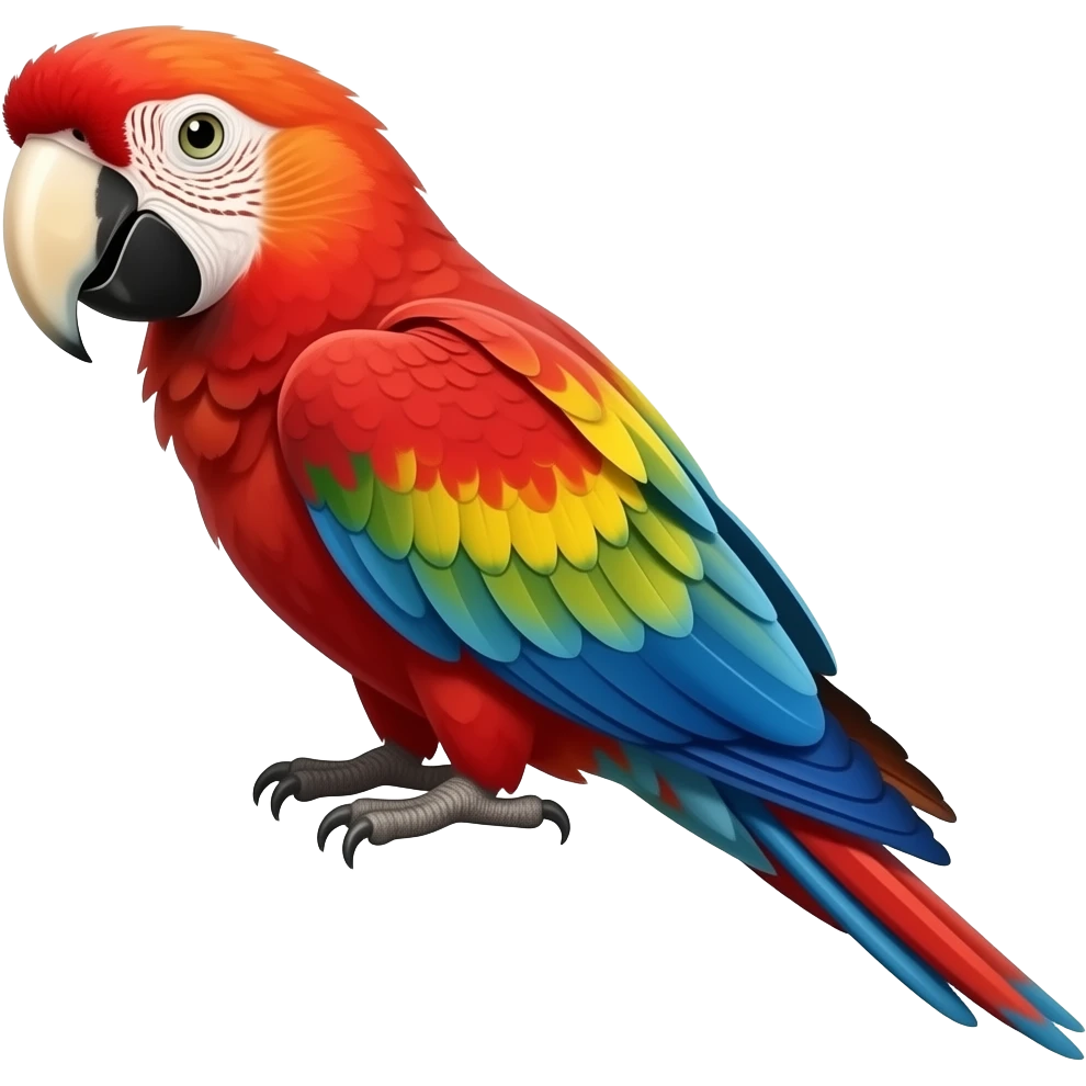 Arara vermelha emoji