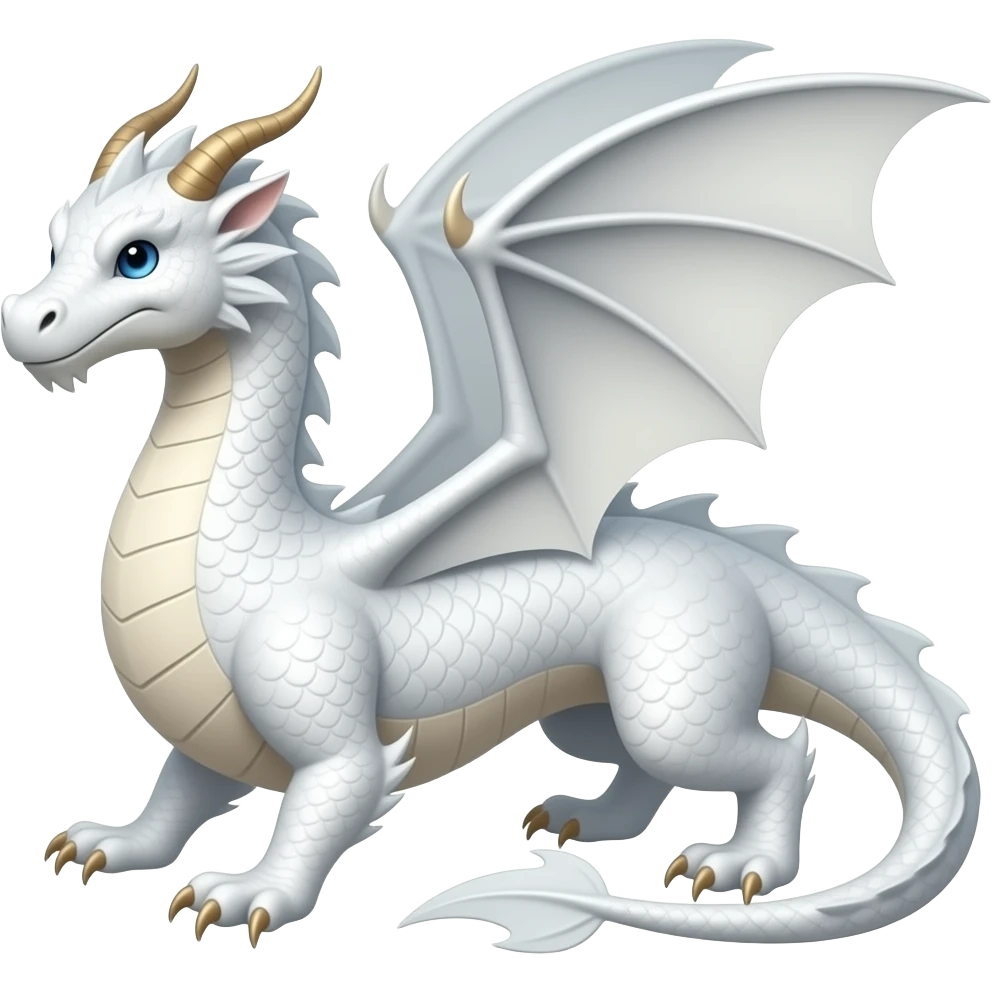white dragon emoji
