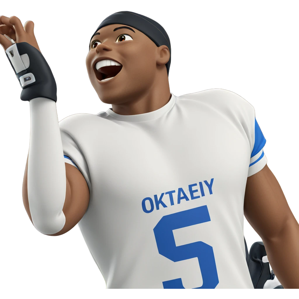 smiling boy in sporty attire emoji