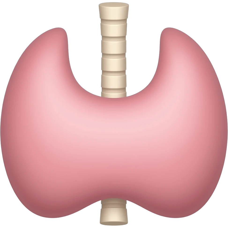 simple icon of thyroid emoji