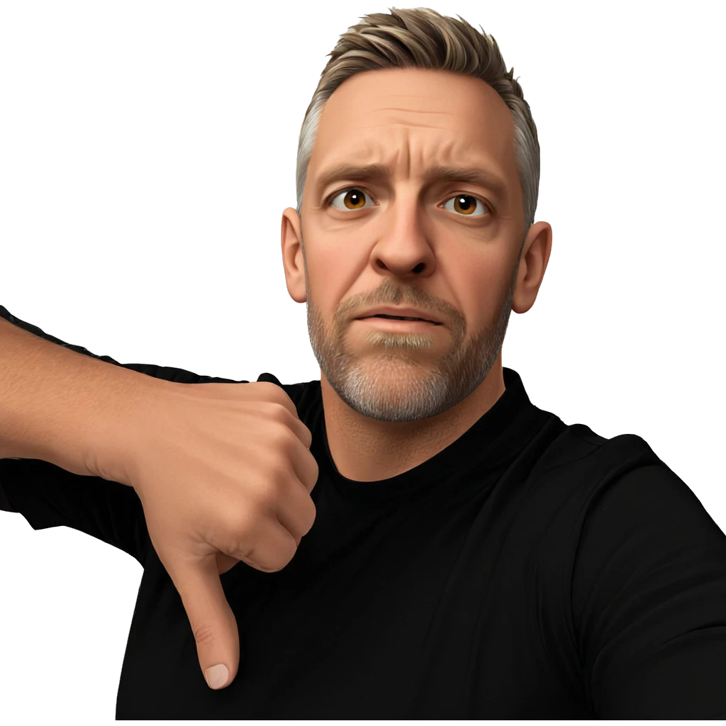male portrait in black shirt emoji