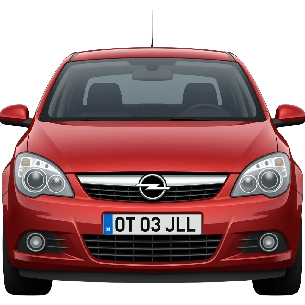 Red Opel astra H 2006 with plate number: OT 03 JLL emoji