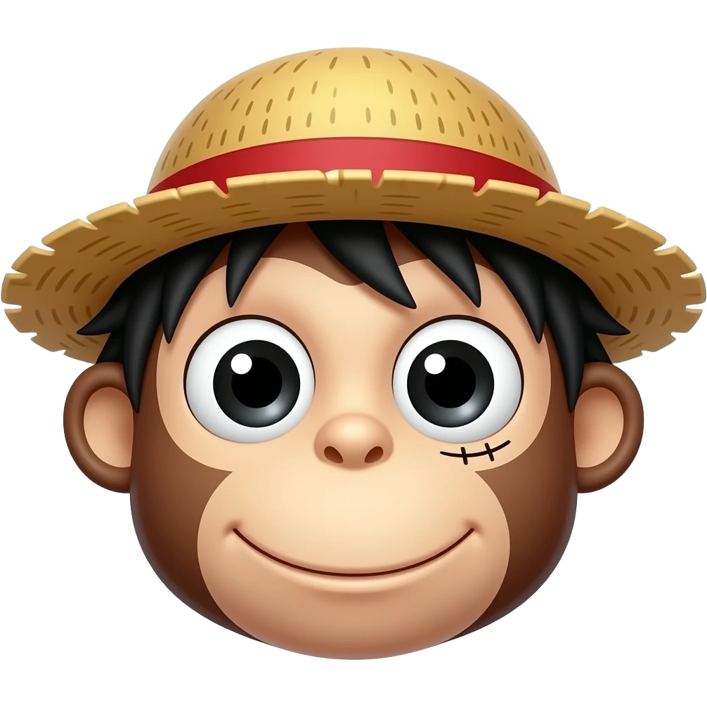 Create strawhat monkey d luffy emoji emoji