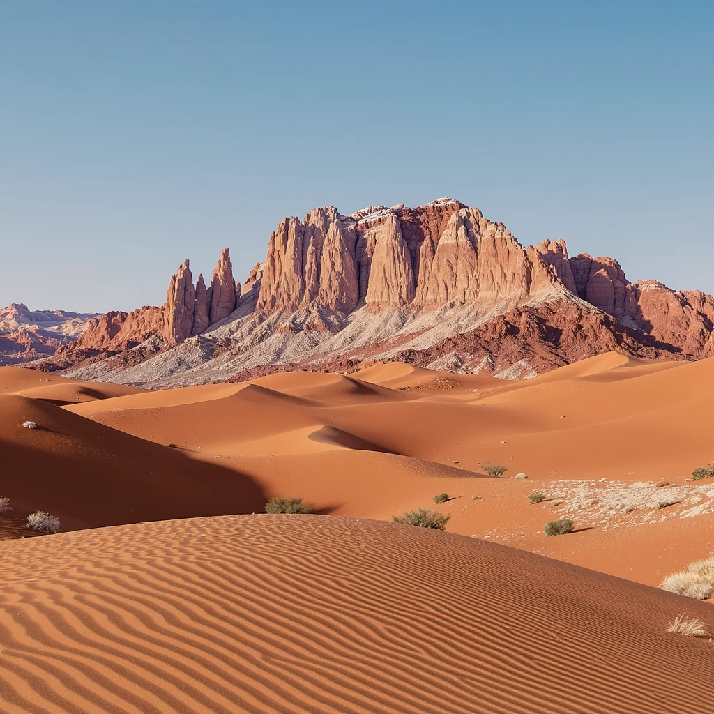 A modern desert mountain, wallpaper, modern emoji