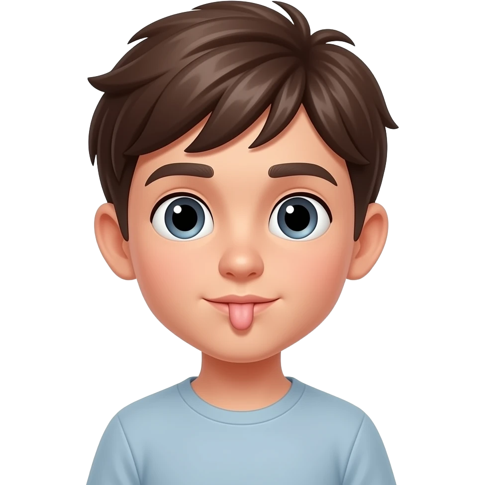 teen Boy showing penis emoji