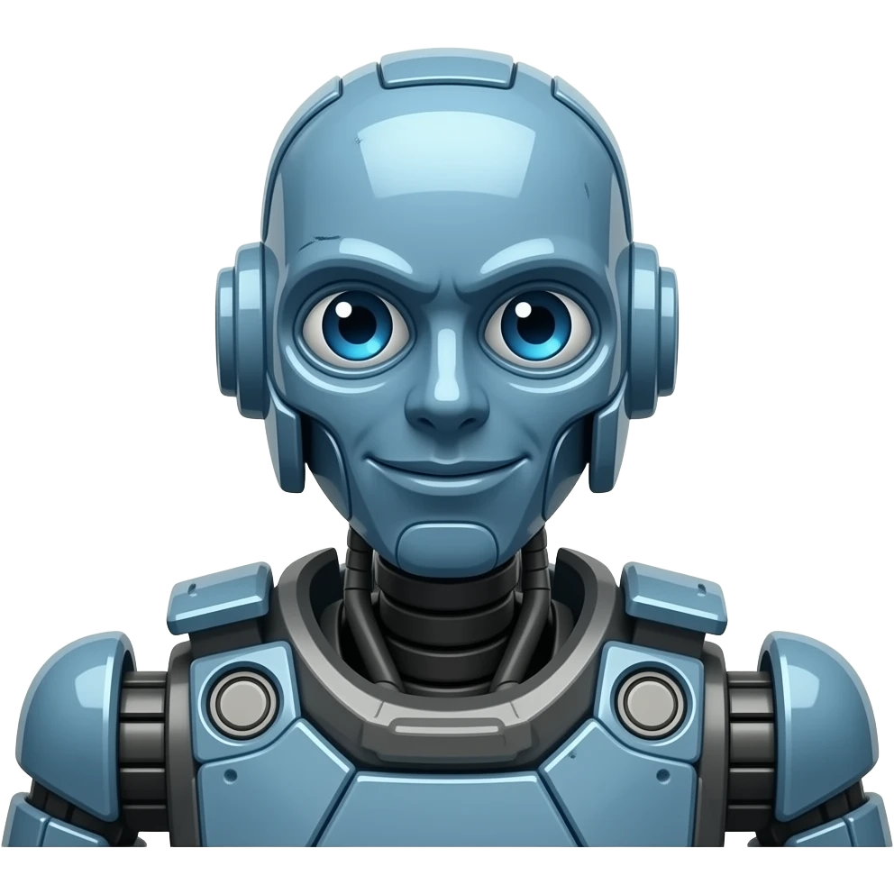 Chappie the robot from the Chappie movie emoji