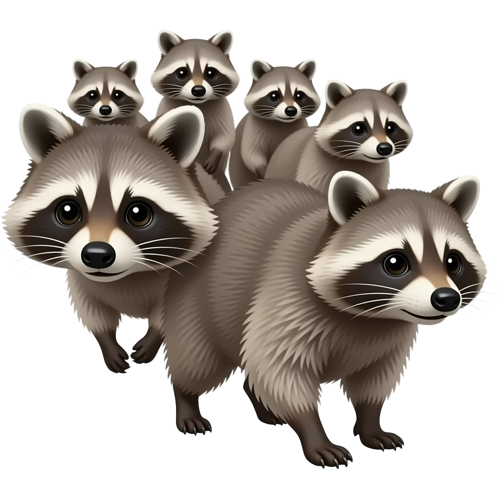 Head of A Raccoon group emoji
