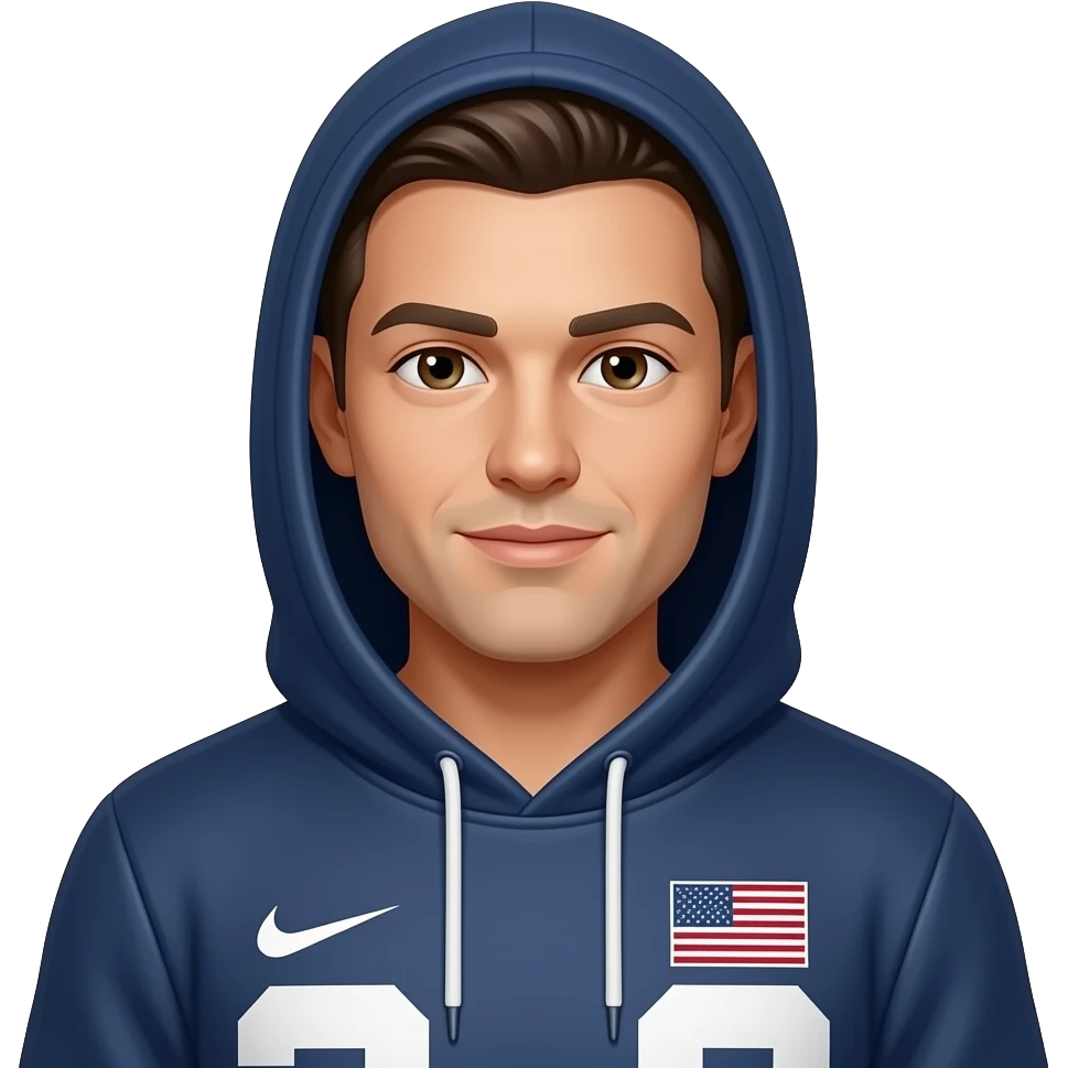 Ponele una con buzo y una marca de estados unidos emoji