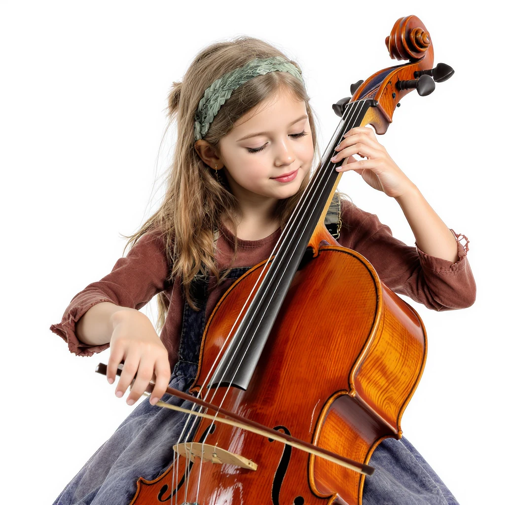 girl playing cello emoji