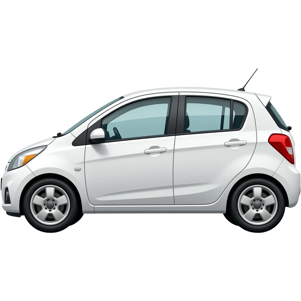 Chevrolet Corsa Swing color blanco visto de perfil emoji emoji
