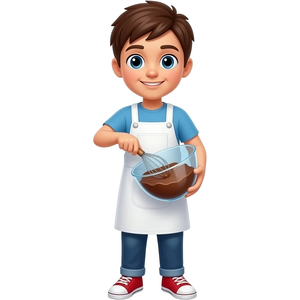 mixing a brownie batter emoji